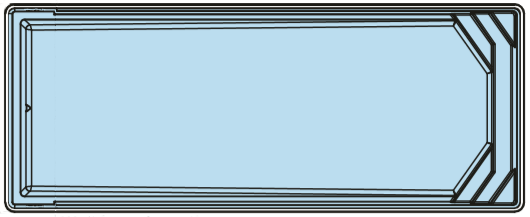 Glasfiberpool Marina (Djupdel)