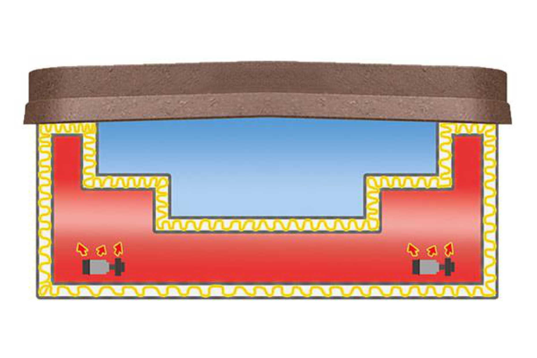 Spabad | Emerald | 7 personer (280x228x96cm)