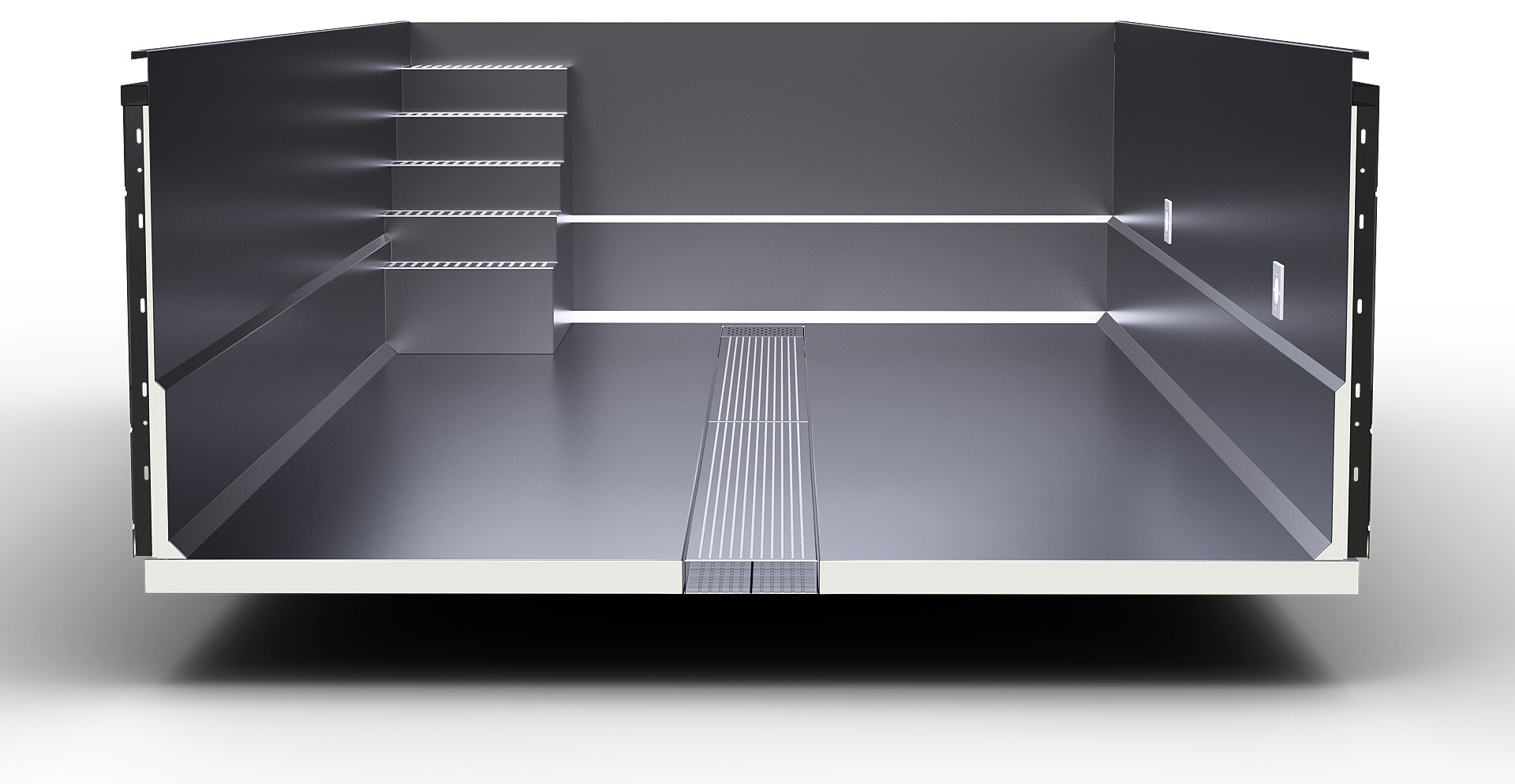 Rostfri stålpool INOXline Bräddavlopp