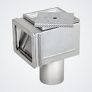 Rostfri stålpool INOXline Bräddavlopp