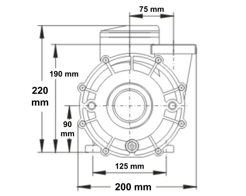 LX LP200 2HP 1-Speed